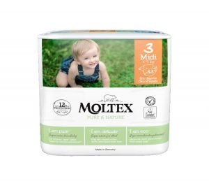 Еко пелени за 4-9 кг. на Moltex чисти и деликатни от www.biobabycare.bg 