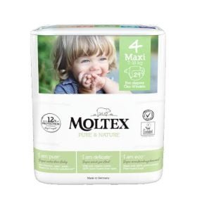 Еко пелени за бебета между 7 и 18 кг. от Moltex нежни и удобни от www.biobabycare.bg