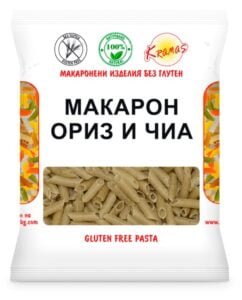 Безглутенова Паста от Ориз и Чиа Макарони 250 гр. - Kramas